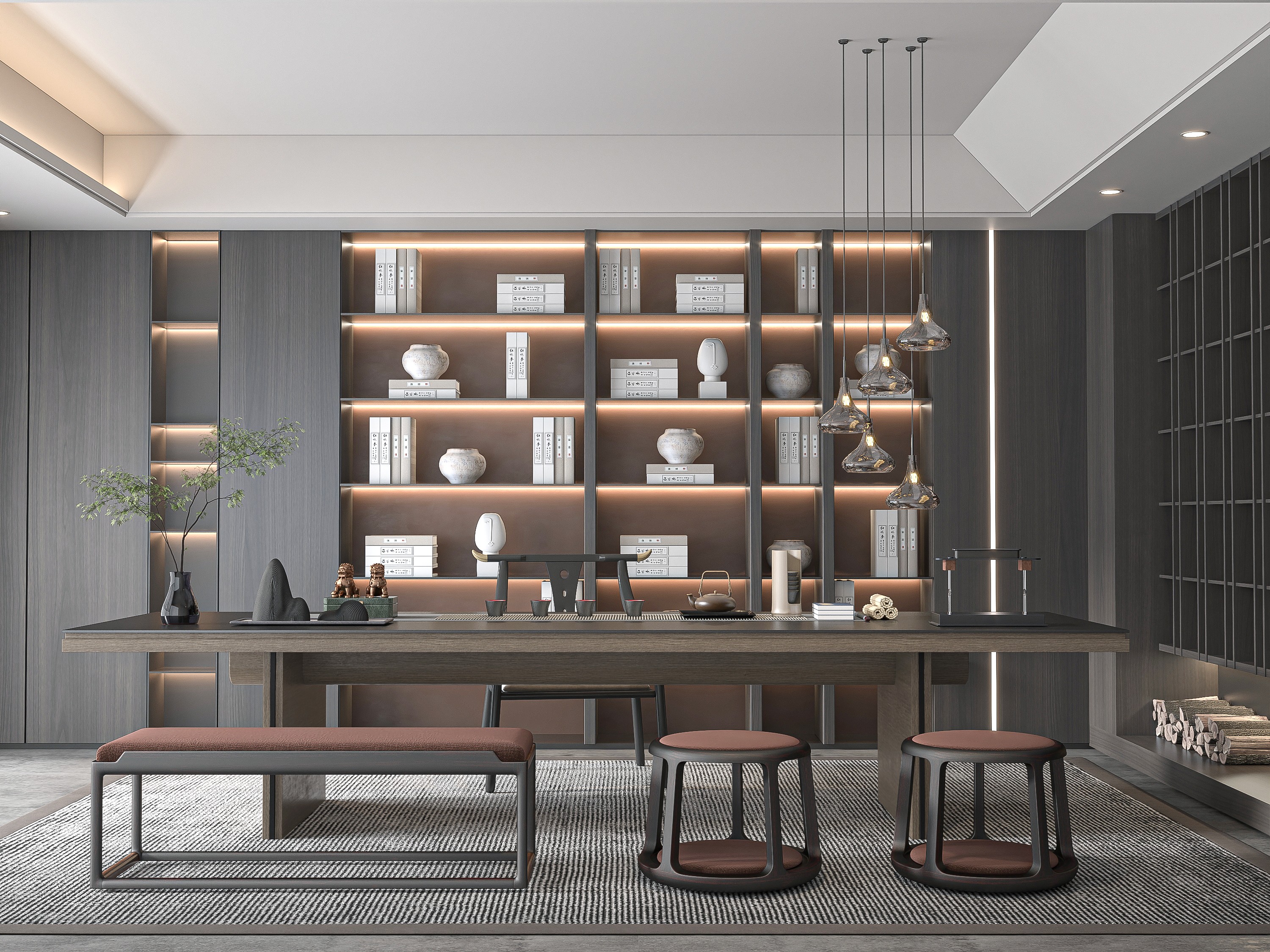 絕美茶室設(shè)計(jì)｜中式茶空間的 N 種高級(jí)打開(kāi)方式