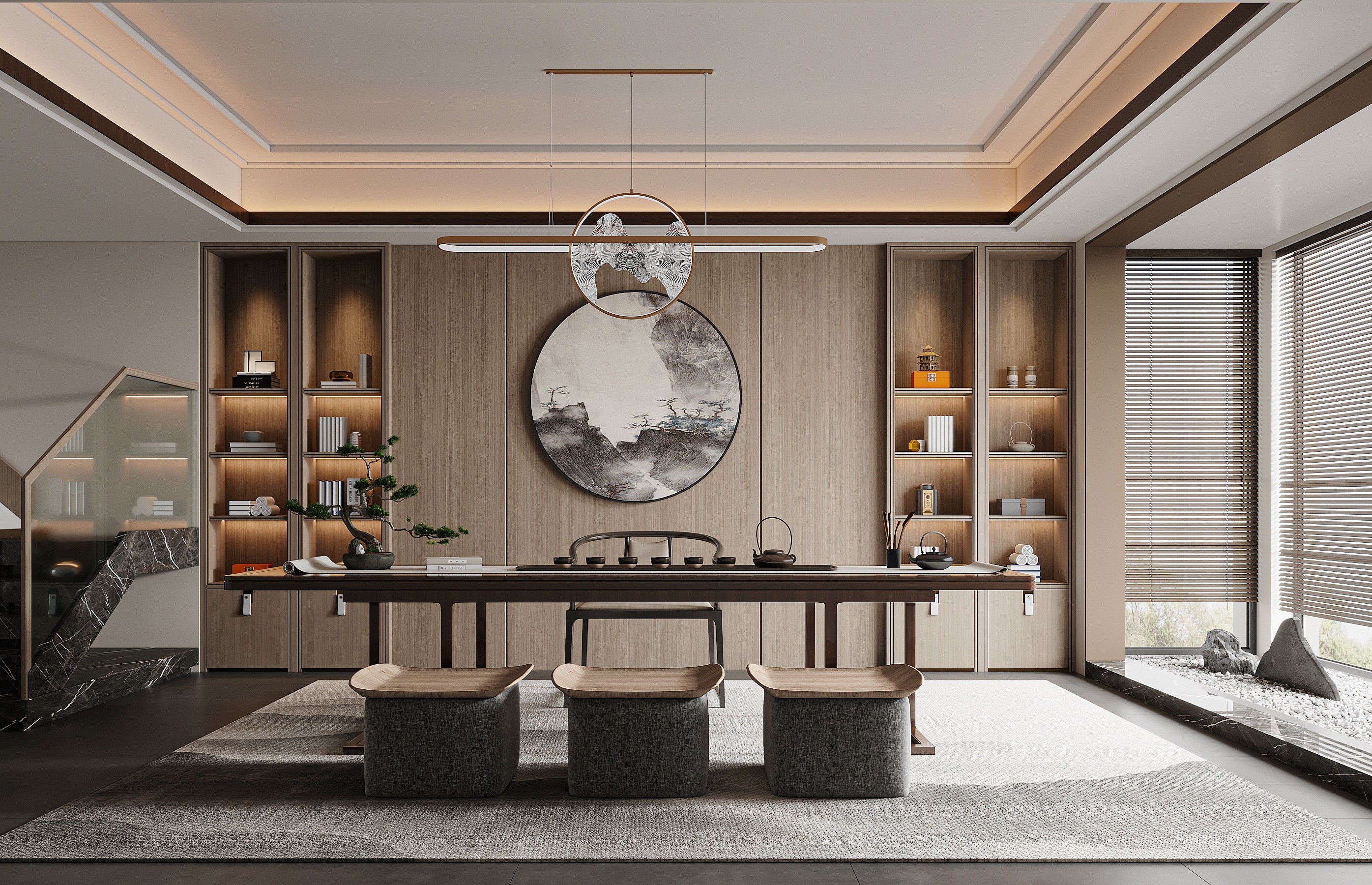 絕美茶室設(shè)計(jì)｜中式茶空間的 N 種高級(jí)打開(kāi)方式