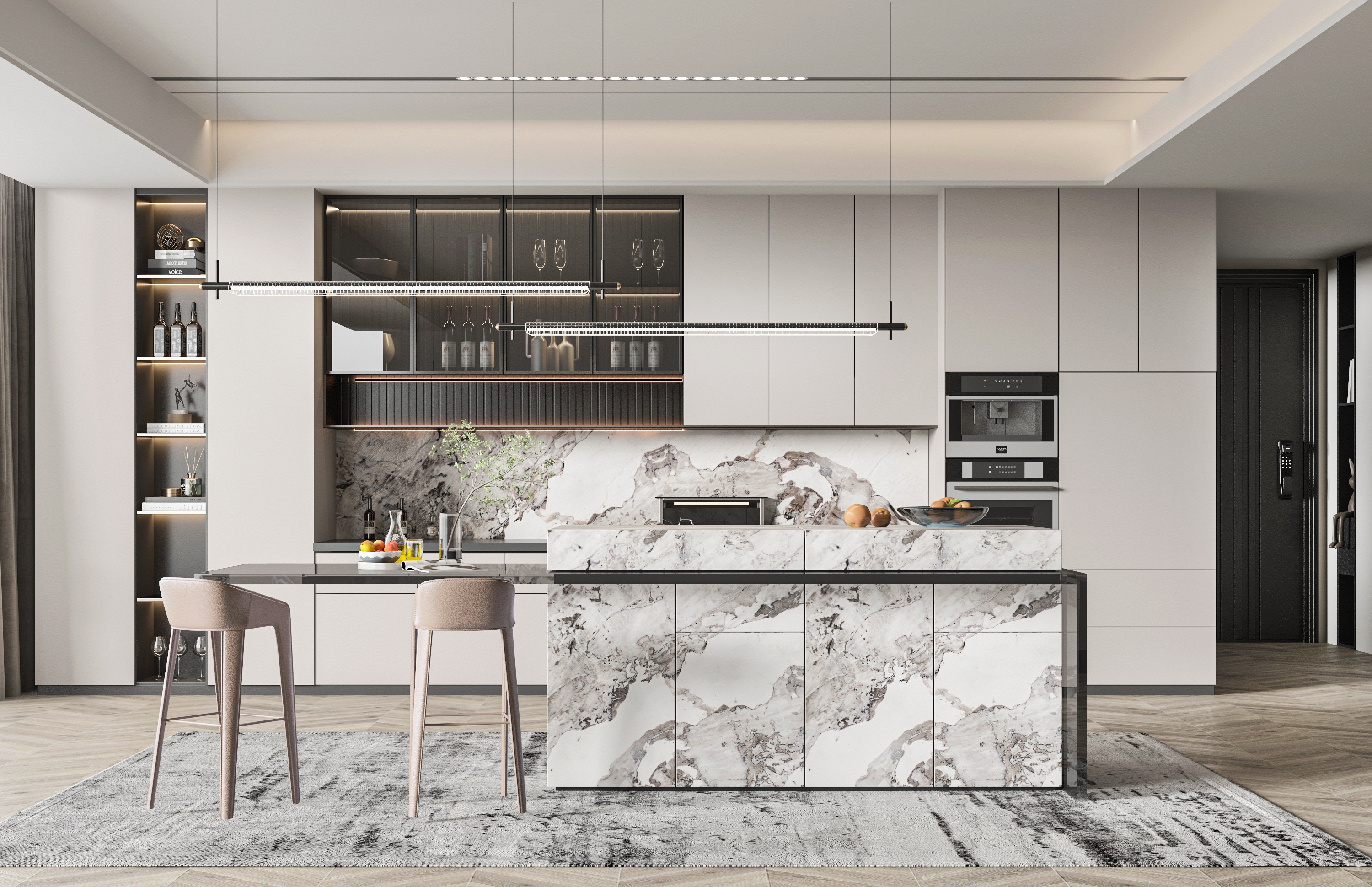 餐廚島臺(tái)的風(fēng)格盛宴：在多樣美學(xué)里尋得生活偏愛