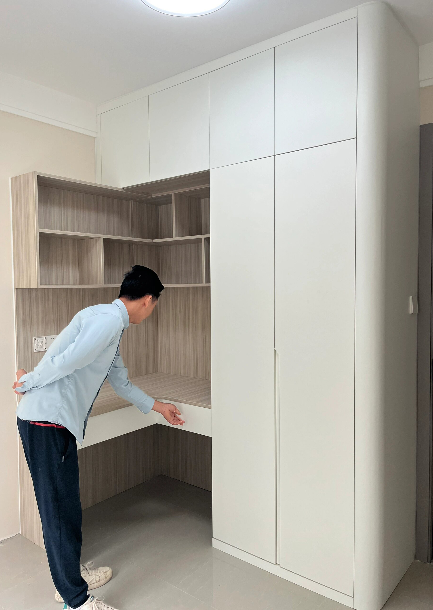 弧形柜設(shè)計(jì)，顏值實(shí)用雙在線